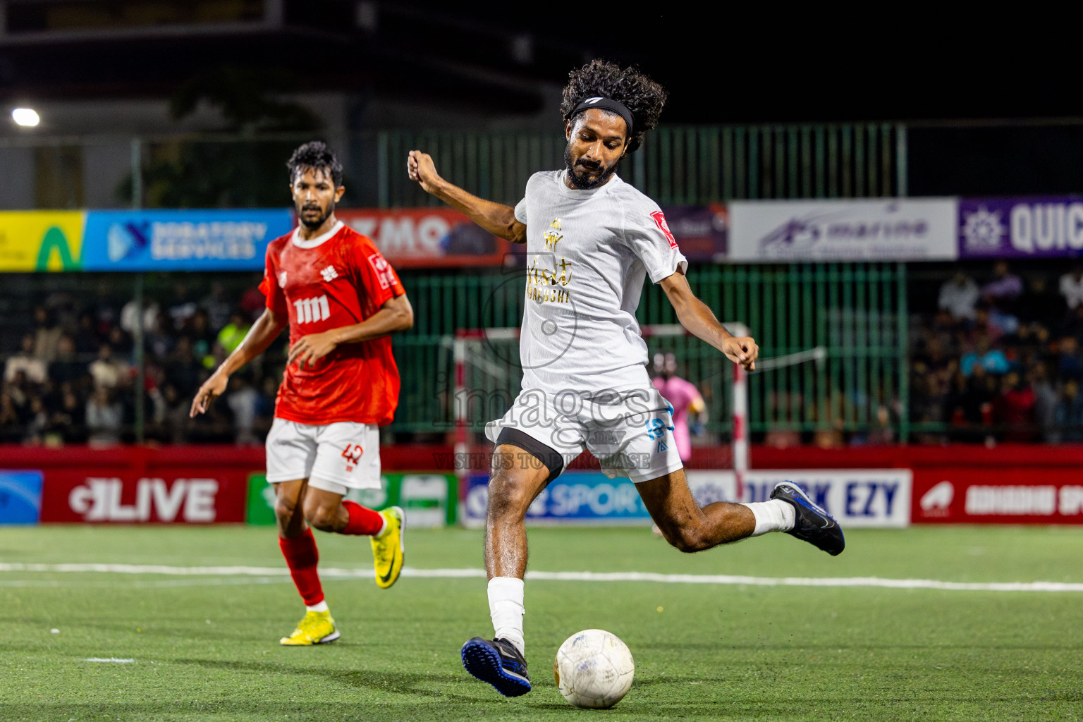 K Maafushi vs K Kaashidhoo in Kaafu Atoll Finals Day 27 of Golden Futsal Challenge 2025 was held on Friday , 31st January 2025, in Hulhumale', Maldives. Photos: Nausham Waheed / images.mv