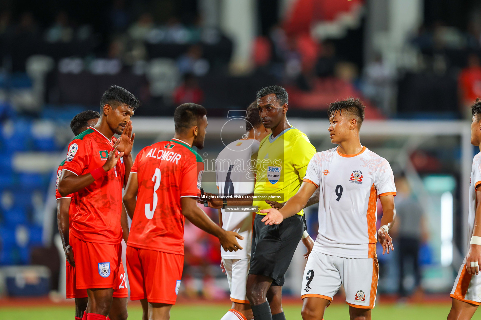 Bhutan vs Bangladesh in SAFF Championship 2023 held in Sree Kanteerava Stadium, Bengaluru, India, on Wednesday, 28th June 2023. Photos: Nausham Waheed / images.mv