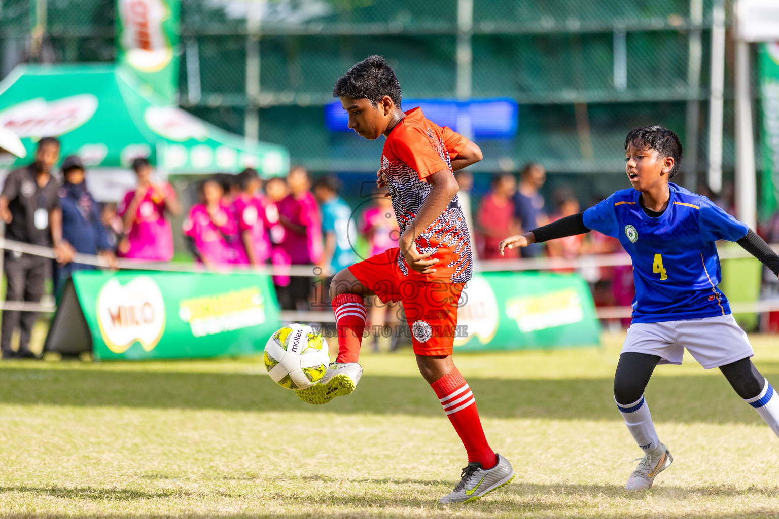 Day 2 of MILO Academy Championship 2025 (U-12) was held at Henveiru Stadium in Male', Maldives on Friday, 2nd May 2025. Photos: Mohamed Mahfooz Moosa / images.mv