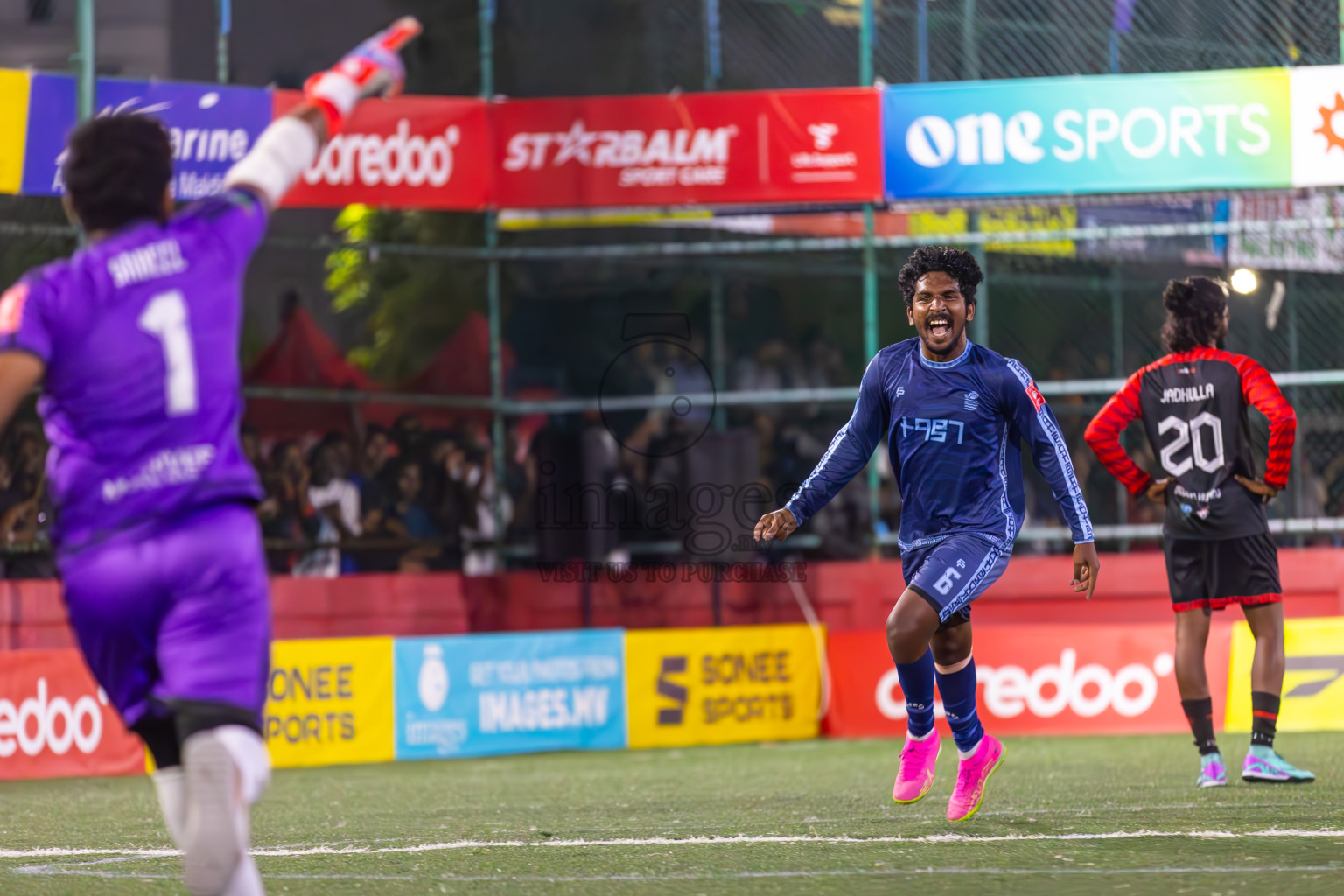 AA Bodufolhudhoo vs AA Mathiveri in Day 21 of Golden Futsal Challenge 2024 was held on Sunday , 4th February 2024 in Hulhumale', Maldives
Photos: Ismail Thoriq / images.mv