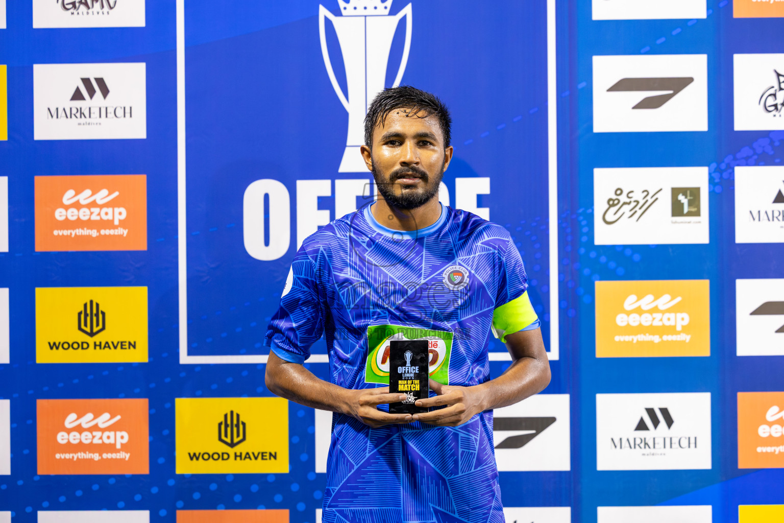 Police Club vs Club Male' City in Day 5 of Office League 2025 was held on Sunday, 20th April 2025 in Hulhumale', Maldives.
Photos: Ismail Thoriq / images.mv