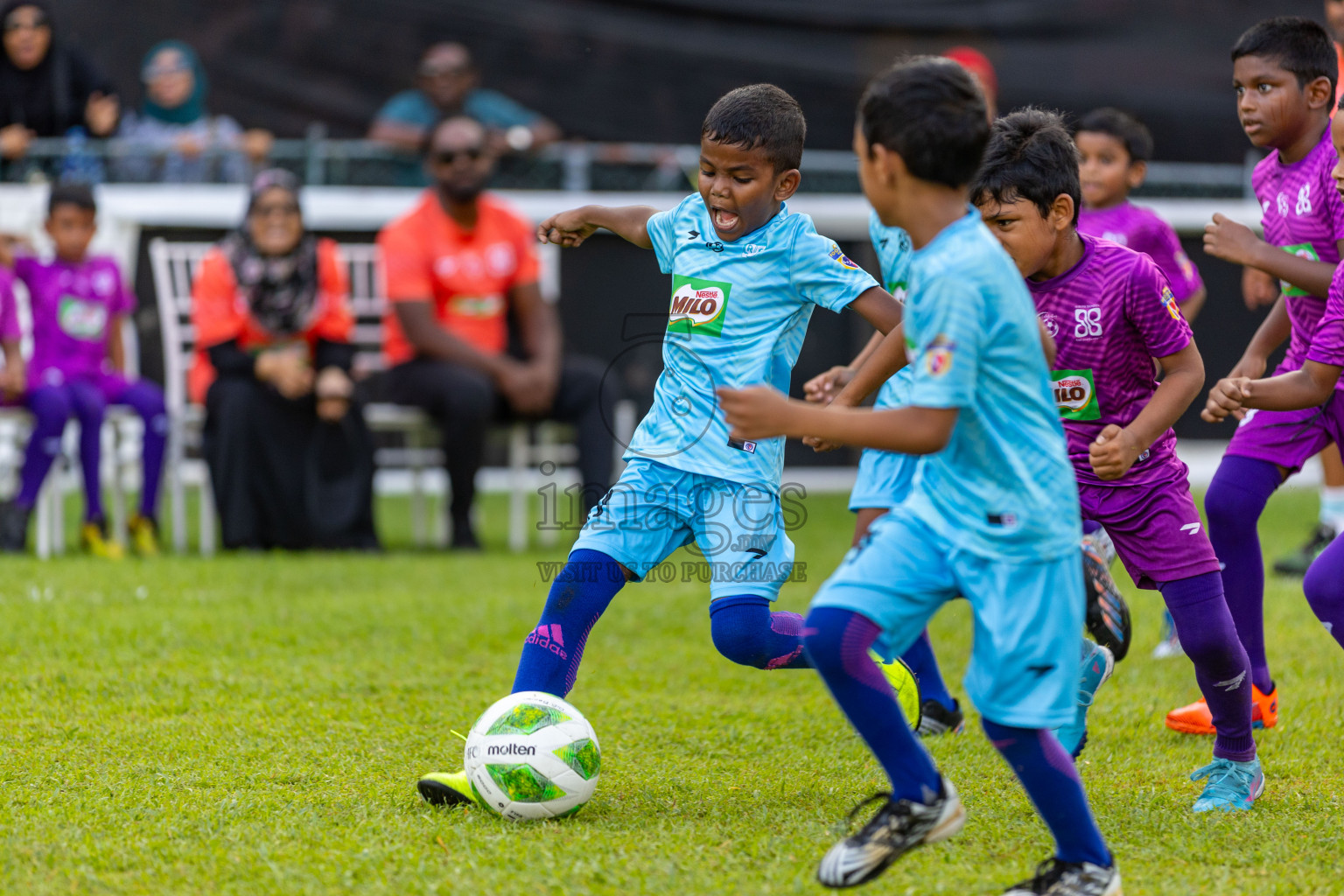 Day 2 of MILO Kids Football Fiesta was held at National Stadium in Male', Maldives on Saturday, 24th February 2024.