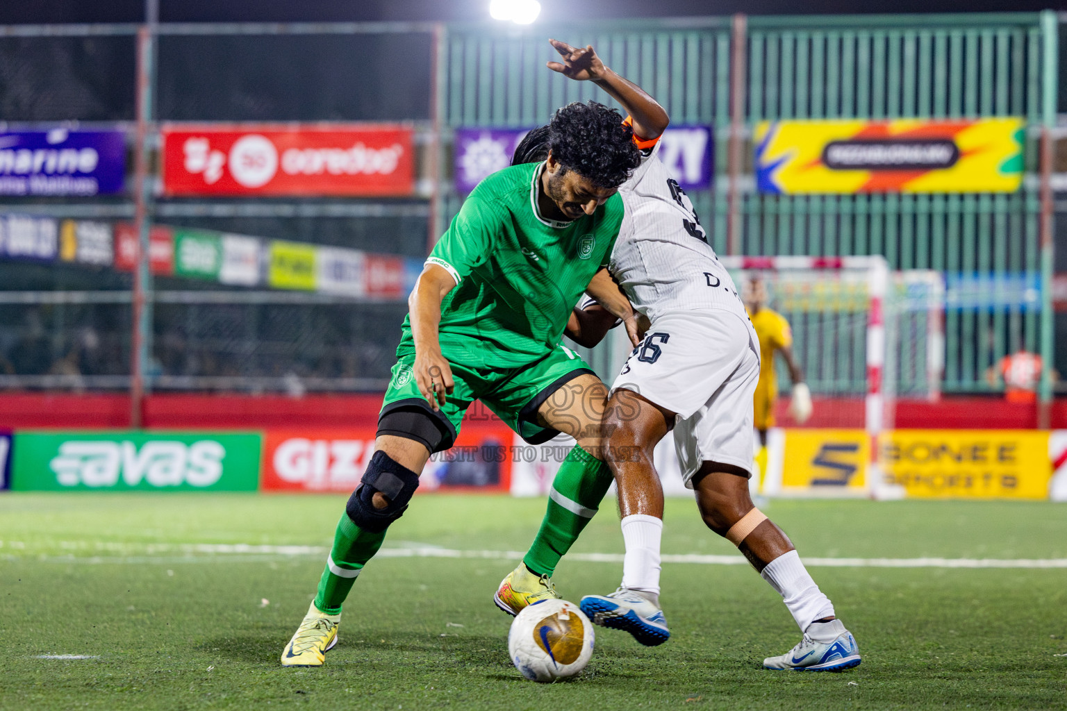 R Dhuvaafaru vs R Meedhoo in Day 14 of Golden Futsal Challenge 2025 was held on Saturday, 18th January 2025, in Hulhumale', Maldives. Photos: Nausham Waheed / images.mv