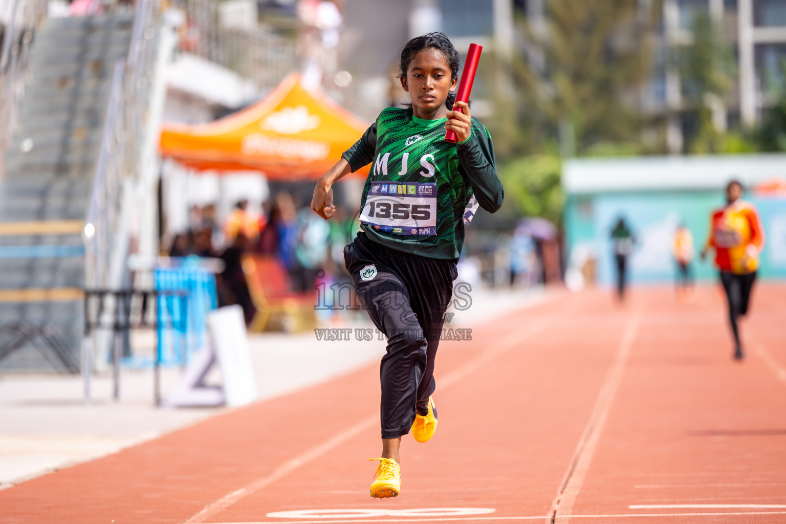 Day 6 of MWSC Interschool Athletics Championships 2024 held in Hulhumale Running Track, Hulhumale, Maldives on Thursday, 14th November 2024. Photos by: Ismail Thoriq / Images.mv