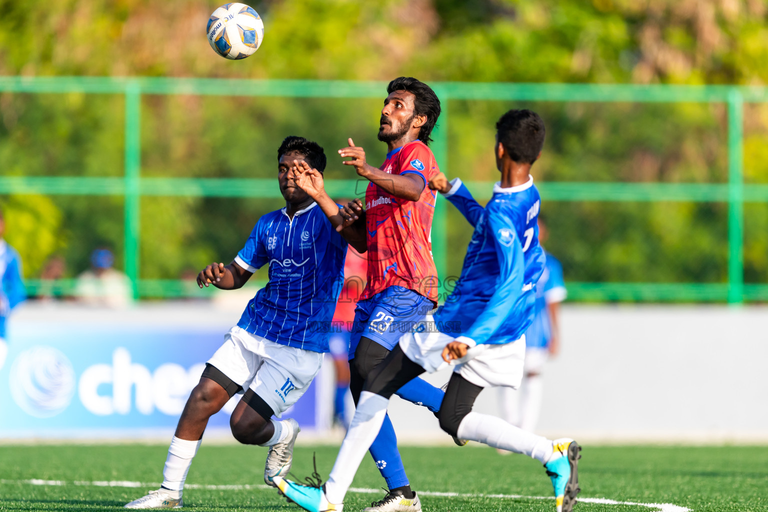 Chester Academy vs Baburu SC from Manadhoo Council Cup 2024 in N Manadhoo Maldives on Tuesday, 20th February 2023. Photos: Nausham Waheed / images.mv