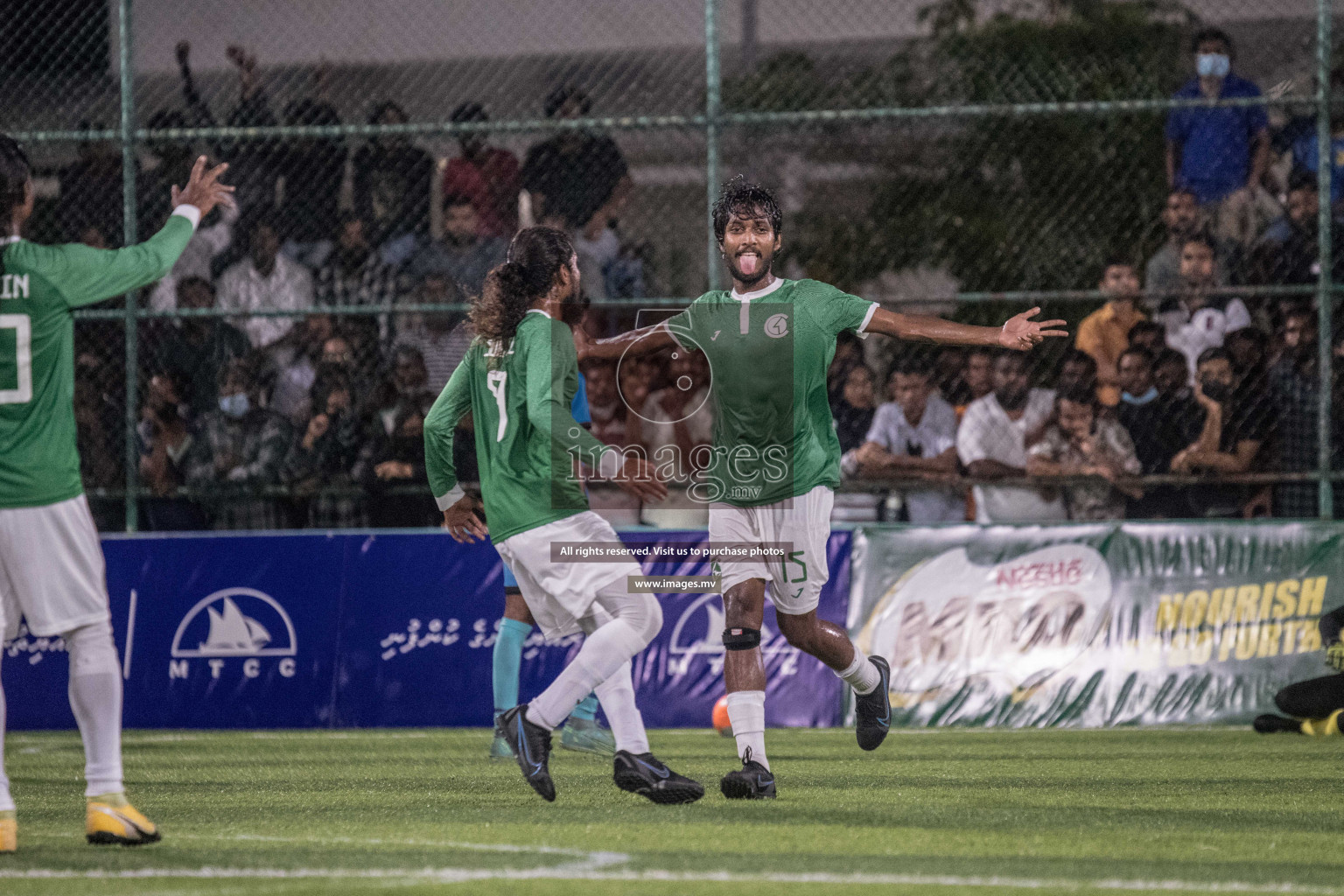 Team FSM vs Club HDC in the Quarter Finals of Club Maldives 2021 held at Hulhumale;, on 12th December 2021 Photos: Nausham Waheed