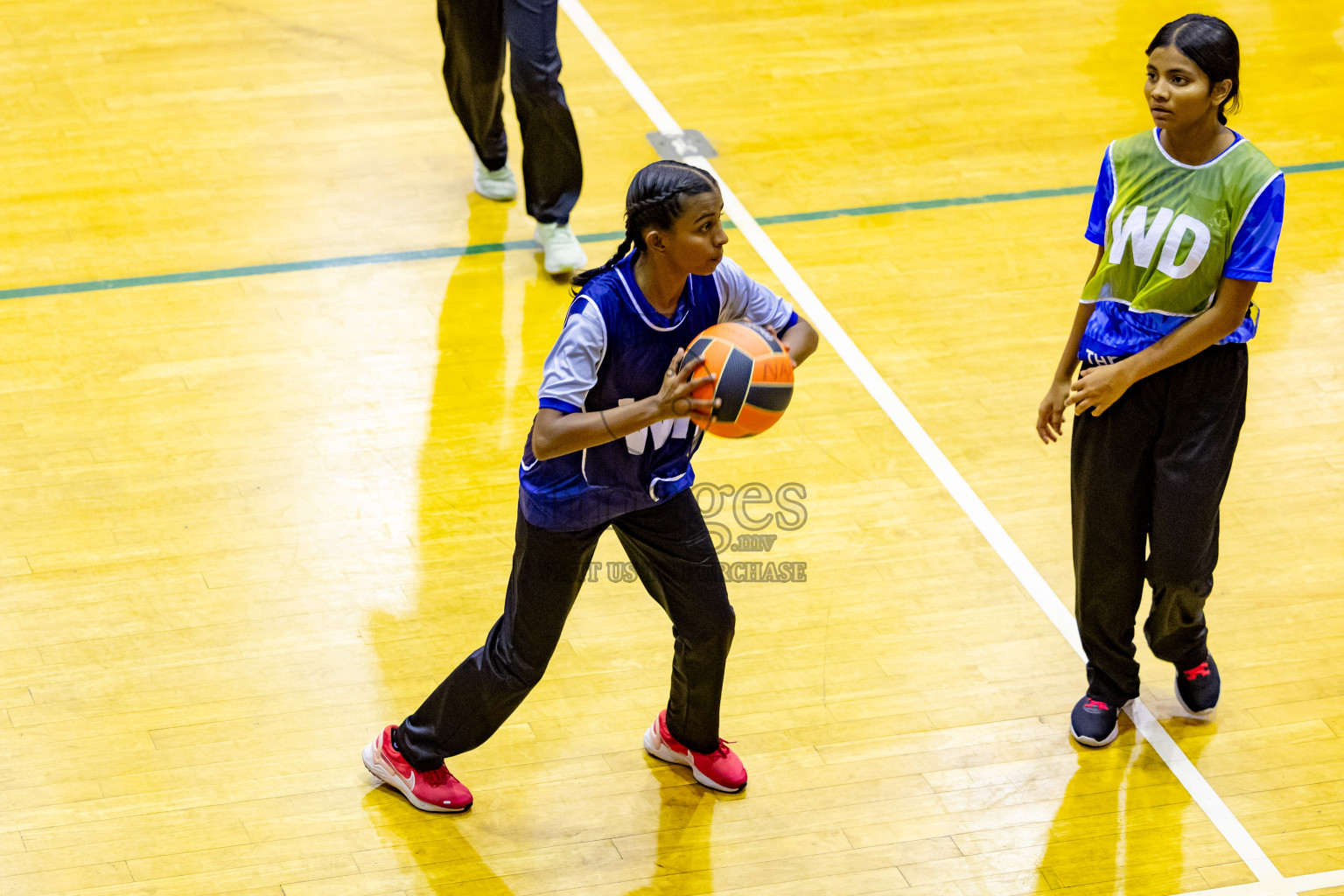 Day 6 of 25th Inter-School Netball Tournament was held in Social Center at Male', Maldives on Thursday, 15th August 2024. Photos: Nausham Waheed / images.mv