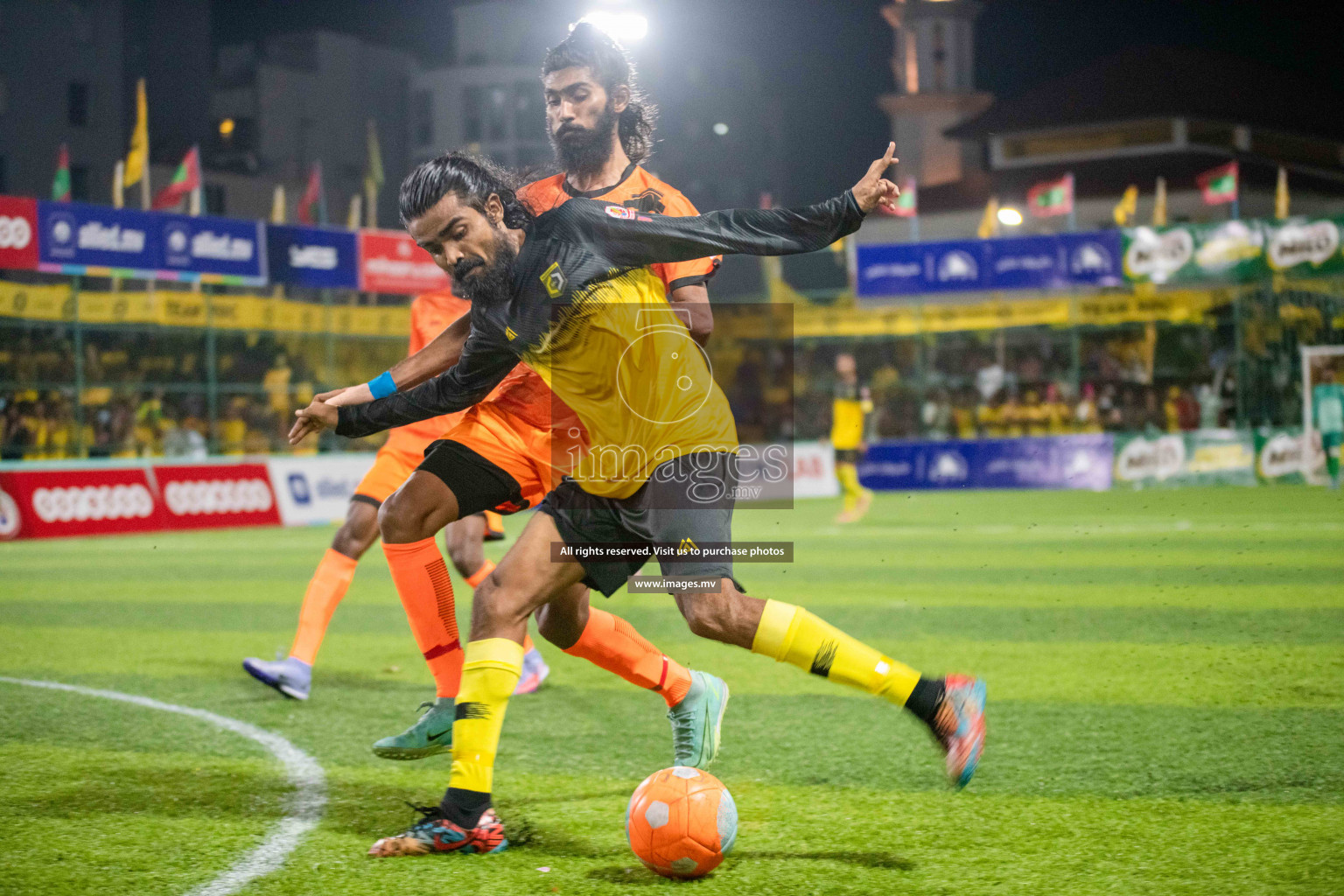 RRC Vs FSM in the Semi Finals of Club Maldives 2021 held in Hulhumale, Maldives on 19 December 2021. Photos: Shuu Abdul Sattar / images.mv