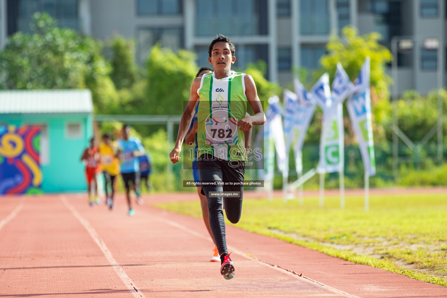 Day three of Inter School Athletics Championship 2023 was held at Hulhumale' Running Track at Hulhumale', Maldives on Tuesday, 16th May 2023. Photos: Nausham Waheed / images.mv