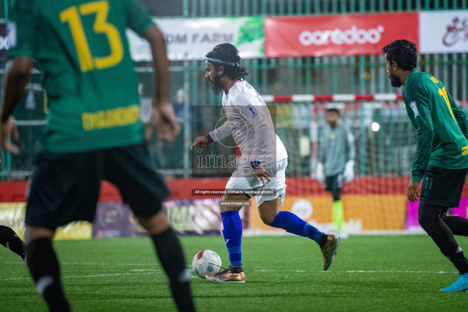 GA. Dhaandhoovs vs GA. Nilandhoo in Day 2 of Golden Futsal Challenge 2023 on 06 February 2023 in Hulhumale, Male, Maldives