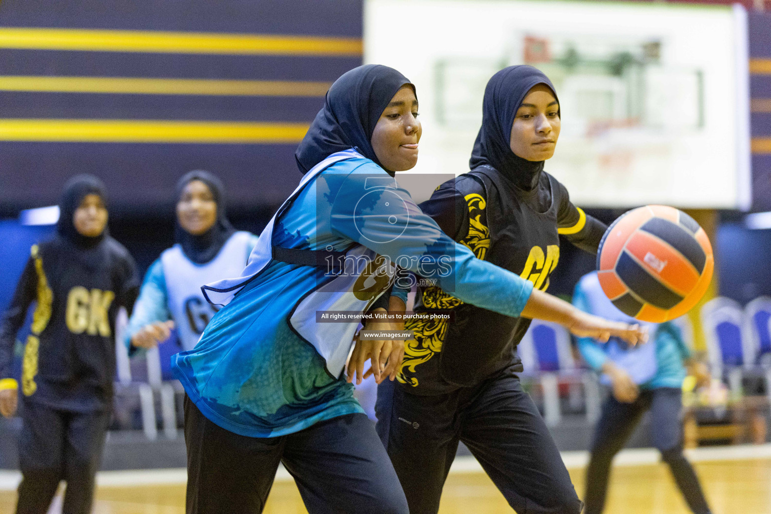 Day4 of 24th Interschool Netball Tournament 2023 was held in Social Center, Male', Maldives on 30th October 2023. Photos: Nausham Waheed / images.mv