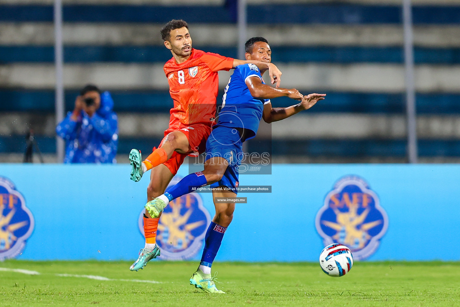 Nepal vs India in SAFF Championship 2023 held in Sree Kanteerava Stadium, Bengaluru, India, on Saturday, 24th June 2023. Photos: Nausham Waheed / images.mv