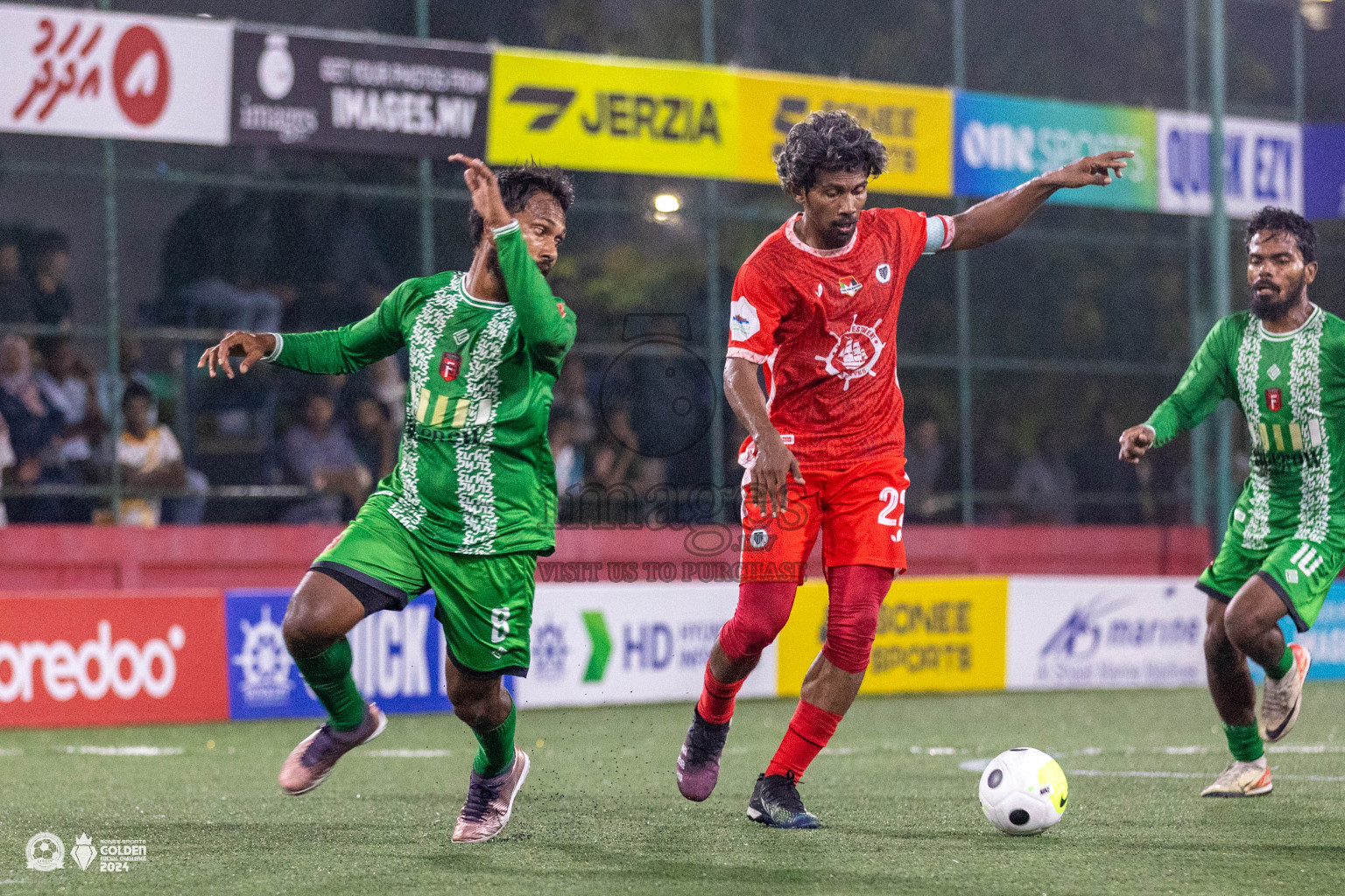 HA Maarandhoo vs HA Filladhoo in Day 1 of Golden Futsal Challenge 2024 was held on Monday, 15th January 2024, in Hulhumale', Maldives Photos: Ismail Thoriq / images.mv