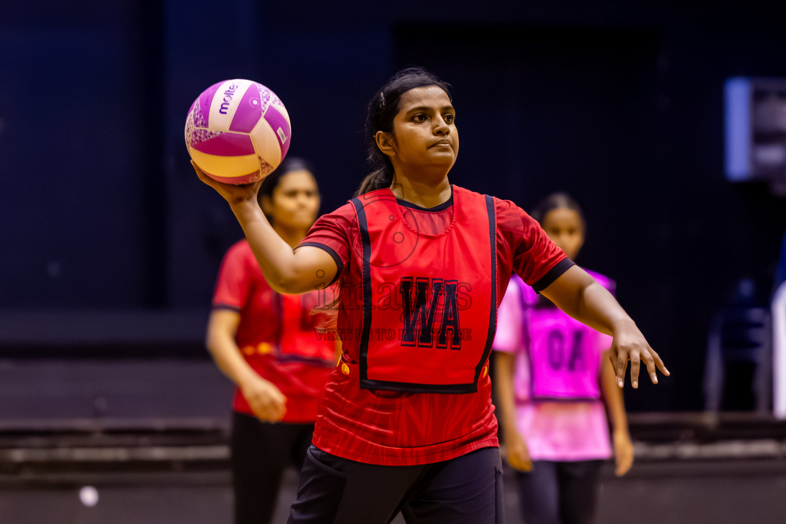 C Matrix vs Xenith SC in Day 7 of 24th Milo Netball Association Championship was held in Social Center at Male', Maldives on Sunday, 7th September 2025. Photos: Nausham Waheed / images.mv