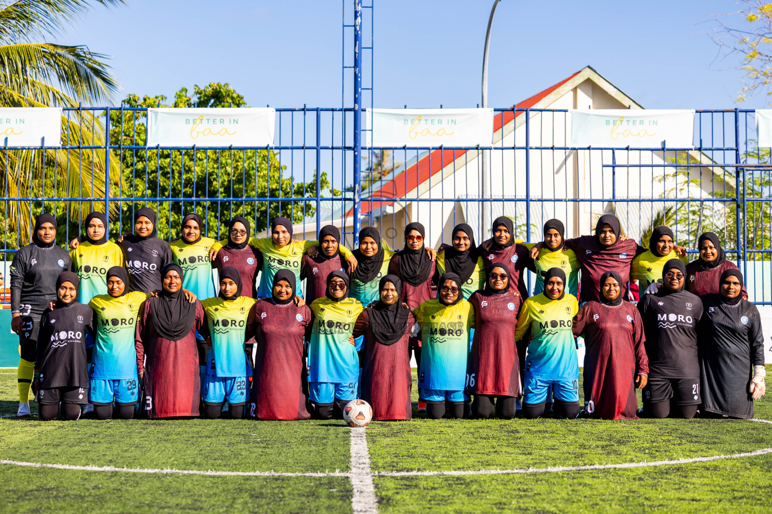 Kihaadhoo vs Hithaadhoo in Day 3 of Better in Baa Futsal Fiesta 2025 Woman's division held in B. Eydhafushi, Maldives on Friday, 7th November 2025. Photos: Nausham Waheed / images.mv