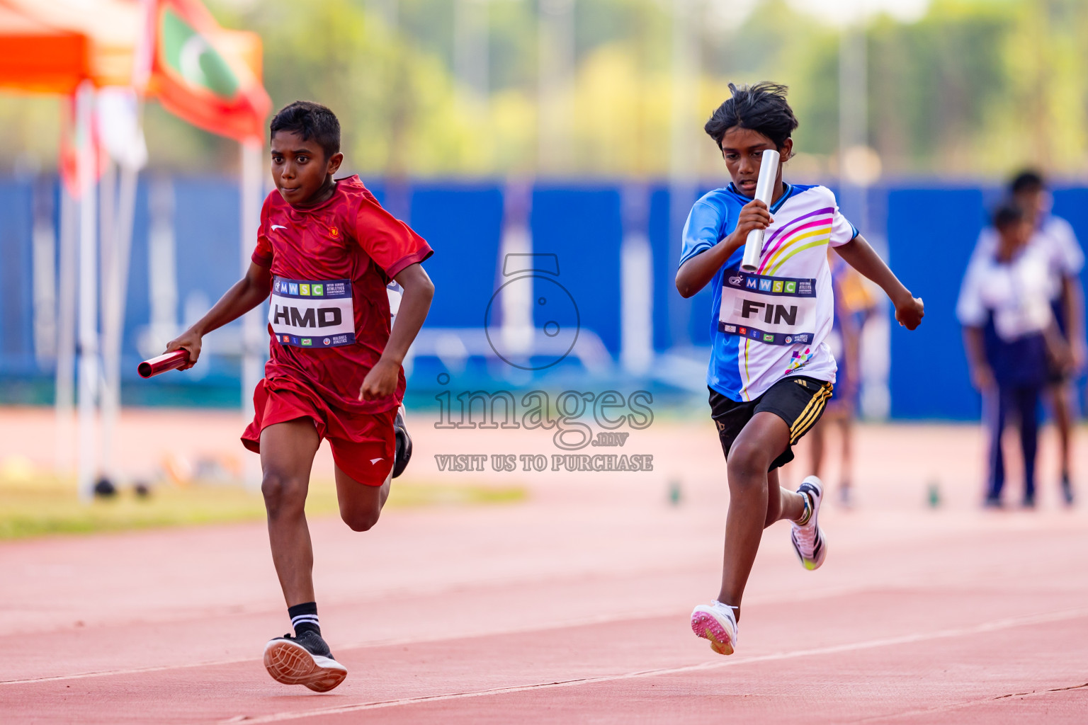 Day 5 of MWSC Interschool Athletics Championships 2024 held in Hulhumale Running Track, Hulhumale, Maldives on Wednesday, 13th November 2024. Photos by: Nausham Waheed / Images.mv