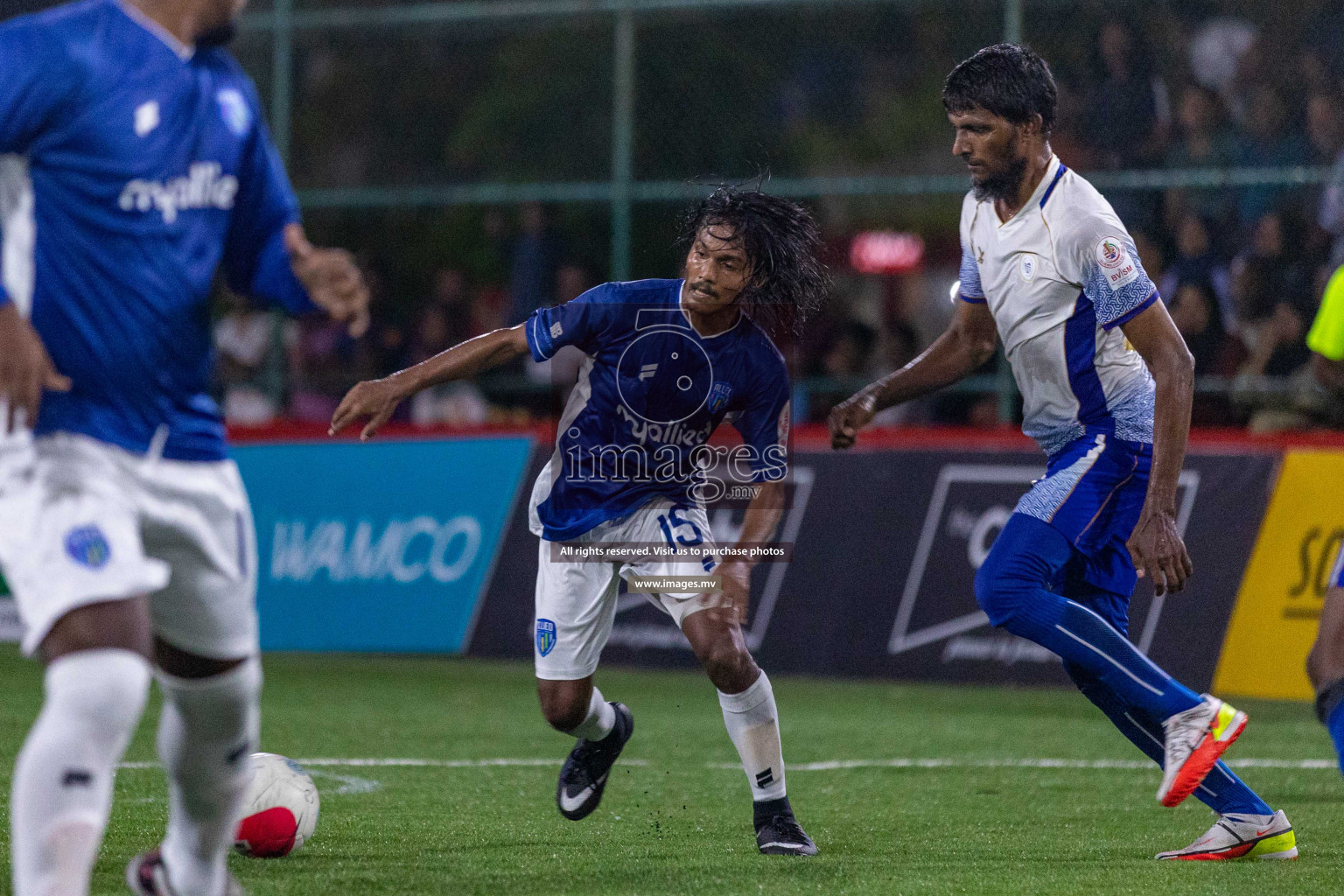 Team Allied vs Muleeaage RC in Club Maldives Cup 2022 was held in Hulhumale', Maldives on Wednesday, 12th October 2022. Photos: Ismail Thoriq/ images.mv