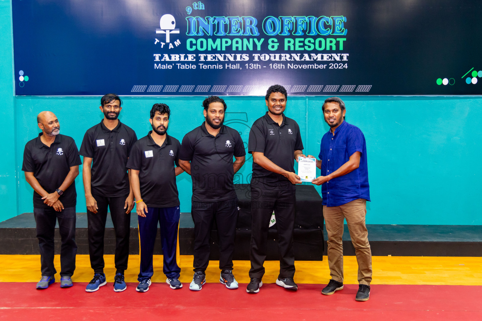 Finals of 9th Inter Office Company & Resort Table Tennis Tournament was held in Male' TT Hall, Male', Maldives on Saturday, 16th November 2024. Photos: Nausham Waheed / images.mv