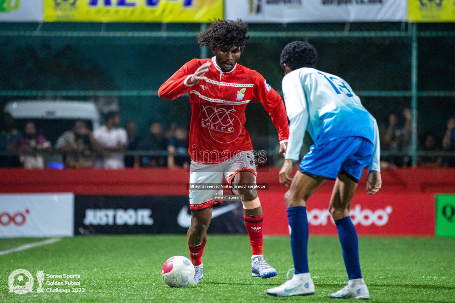 AA. Thoddoo vs AA. Mathiveri in Day 4 of Golden Futsal Challenge 2023 on 08 February 2023 in Hulhumale, Male, Maldives