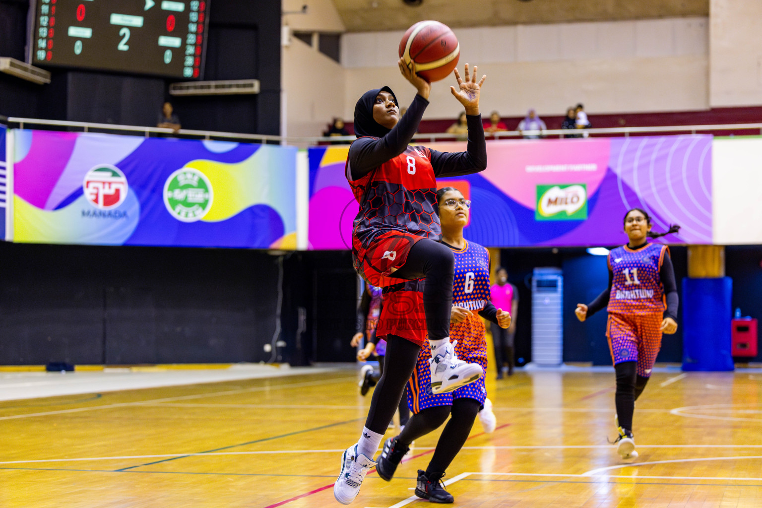 Iskandhar School vs Billabong High International School in day 8 of Junior Championship 2024 was held in Social Center, Male', Maldives on Tuesday, 19th November 2024. Photos: Nausham Waheed / images.mv