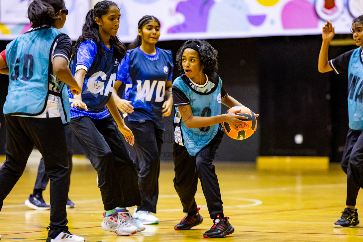 Day 2 of 25th Inter-School Netball Tournament was held in Social Center at Male', Maldives on Saturday, 10th August 2024. Photos: Nausham Waheed / images.mv