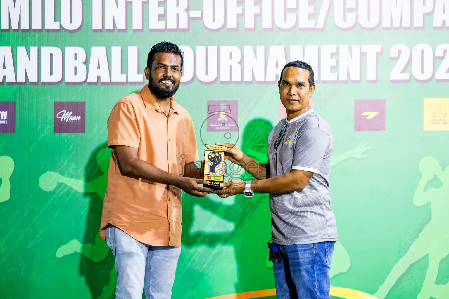 2nd Division Final of 8th Inter-Office/Company Handball Tournament 2024, held in Handball ground, Male', Maldives on Tuesday, 17th September 2024 Photos: Nausham Waheed/ Images.mv