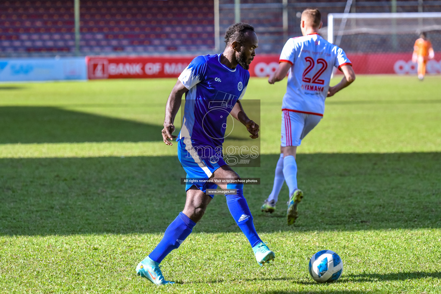 Buru Sports Club vs New Radiant Sports Club in the 2nd Division 2022 on 14th Aug 2022, held in National Football Stadium, Male', Maldives Photos: Nausham Waheed / Images.mv