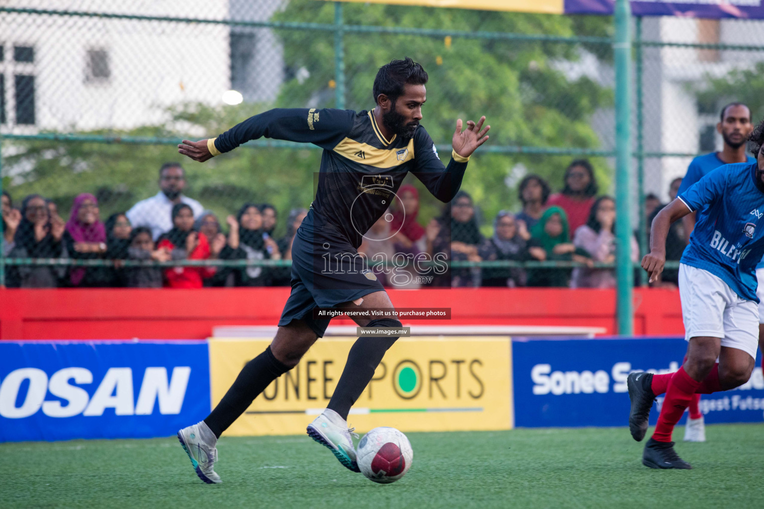 SH. Bilehfahi vs SH. Milandhoo in Day 7 of Golden Futsal Challenge 2023 on 11 February 2023 in Hulhumale, Male, Maldives