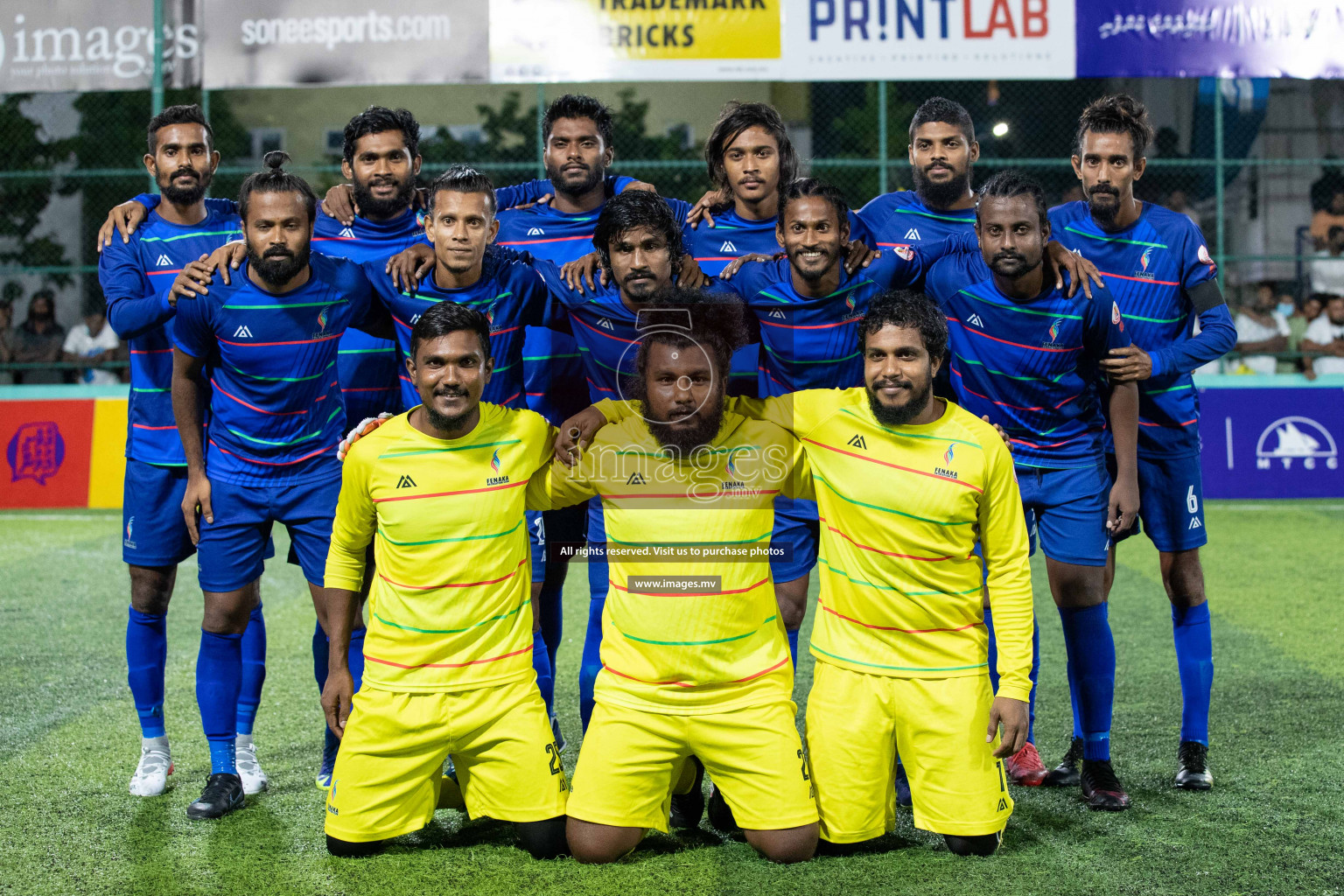 STO RC Vs Team Fenaka in the Quarter Finals of Club Maldives 2021 held in Hulhumale, Maldives on 13 December 2021. Photos: Shu Abdul Sattar / images.mv