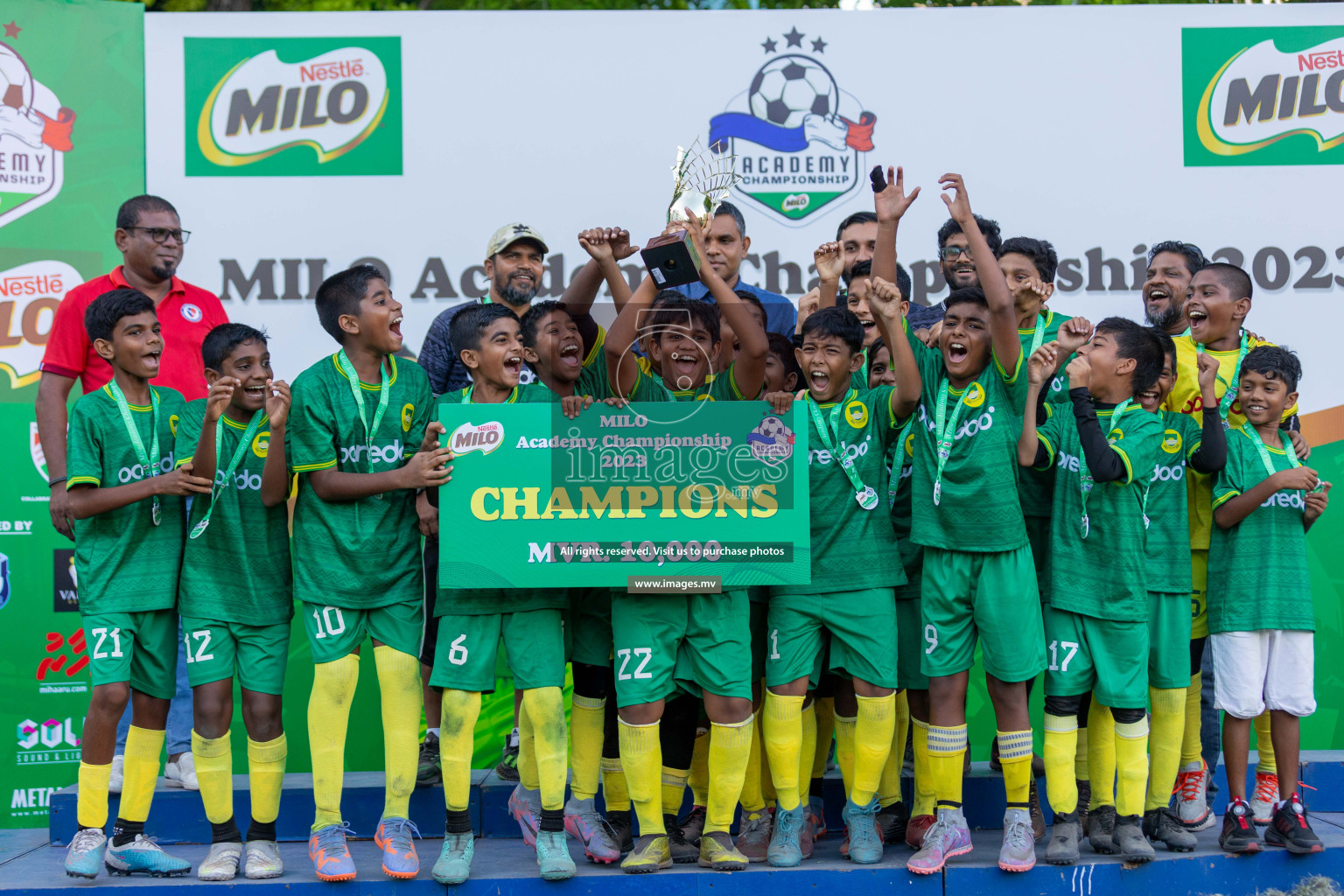 Day 2 of MILO Academy Championship 2023 (U12) was held in Henveiru Football Grounds, Male', Maldives, on Saturday, 19th August 2023. Photos: Shuu  / images.mv