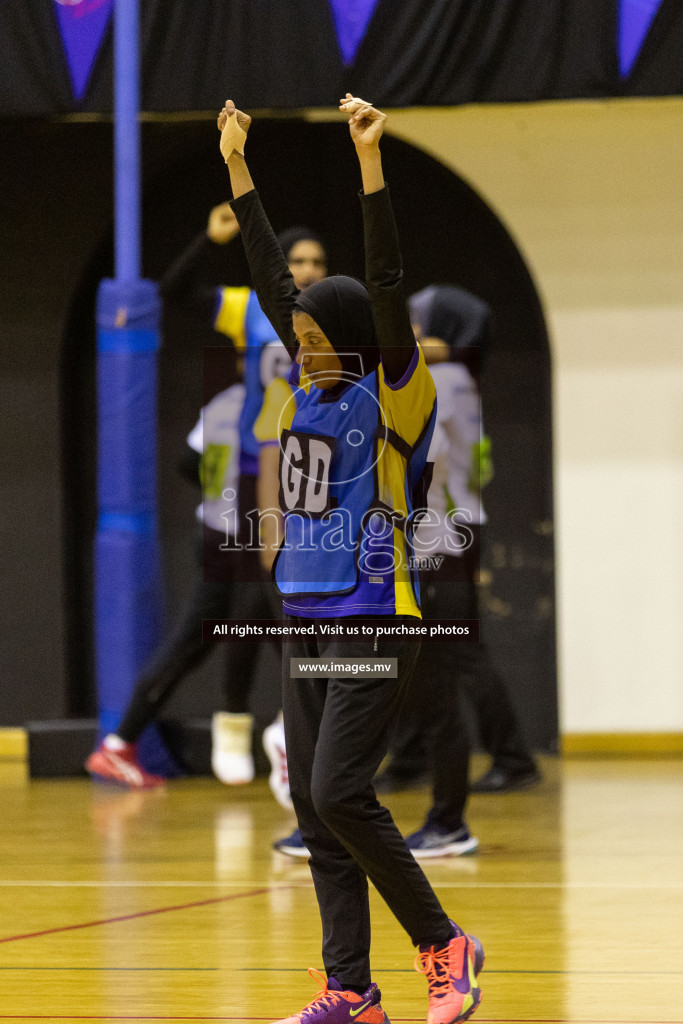 Club Green Streets vs Kulhudhufushi Y&RC in the 1st Division Final of Milo National Netball Tournament 2022 on 22nd July 2022 held in Social Center, Male', Maldives. Photographer: Shuu / images.mv