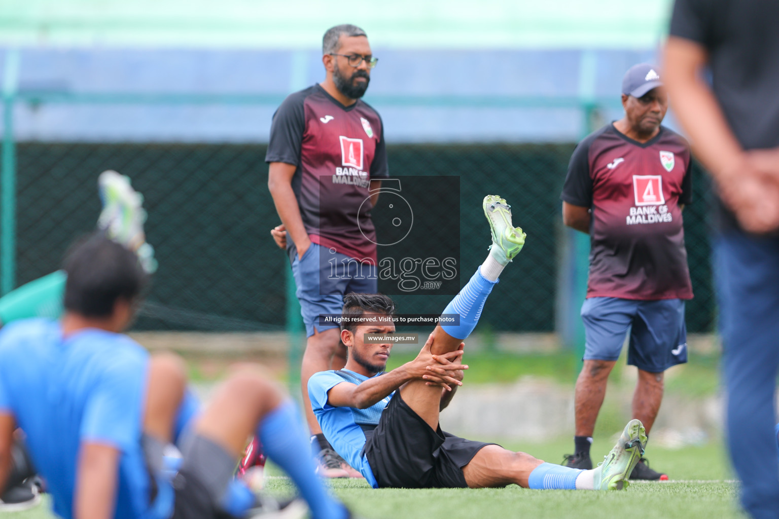 Maldives Practice Sessions on 26 June 2023 before their match in Bangabandhu SAFF Championship 2023 held in Bengaluru Football Ground