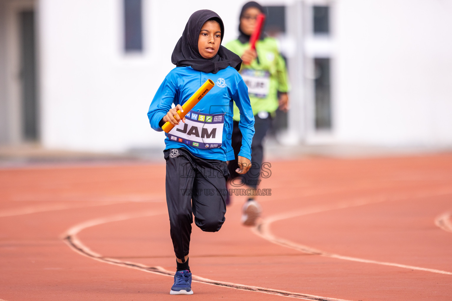 Day 5 of MWSC Interschool Athletics Championships 2024 held in Hulhumale Running Track, Hulhumale, Maldives on Wednesday, 13th November 2024. Photos by: Raif Yoosuf / Images.mv