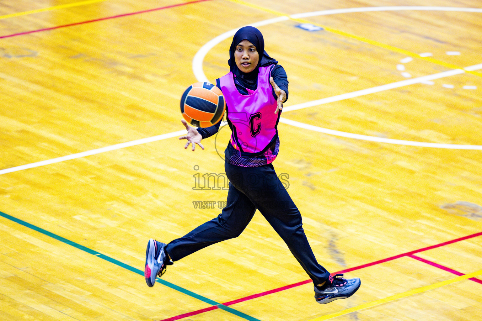 Day 5 of 21st National Netball Tournament was held in Social Canter at Male', Maldives on Sunday, 13th May 2024. Photos: Nausham Waheed / images.mv