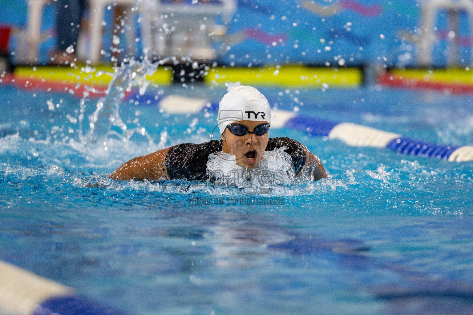 Day 4 of National Swimming Competition 2024 held in Hulhumale', Maldives on Monday, 16th December 2024. 
Photos: Hassan Simah / images.mv