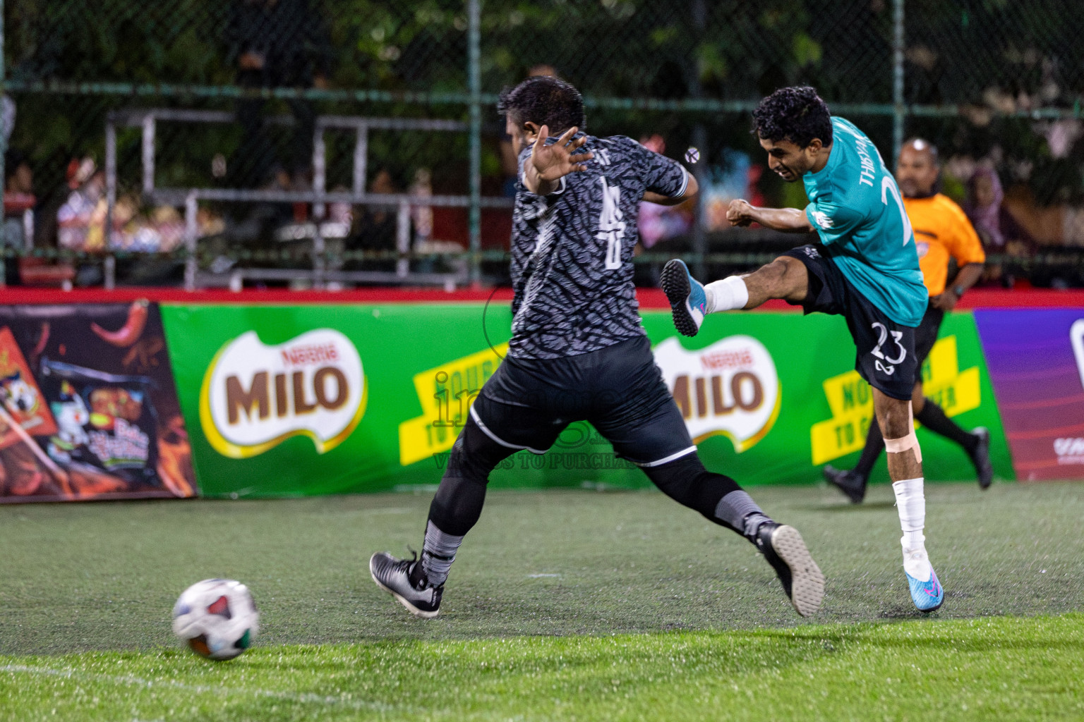 MIRA RC VS CLUB CVC in Club Maldives Classic 2024 held in Rehendi Futsal Ground, Hulhumale', Maldives on Sunday, 8th September 2024. 
Photos: Hassan Simah / images.mv