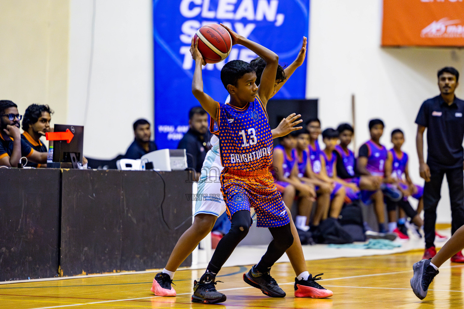 Finland International School vs Brightway International School in day 10 of Junior Championship 2024 was held in Social Center, Male', Maldives on Thursday, 21st November 2024. Photos: Nausham Waheed / images.mv