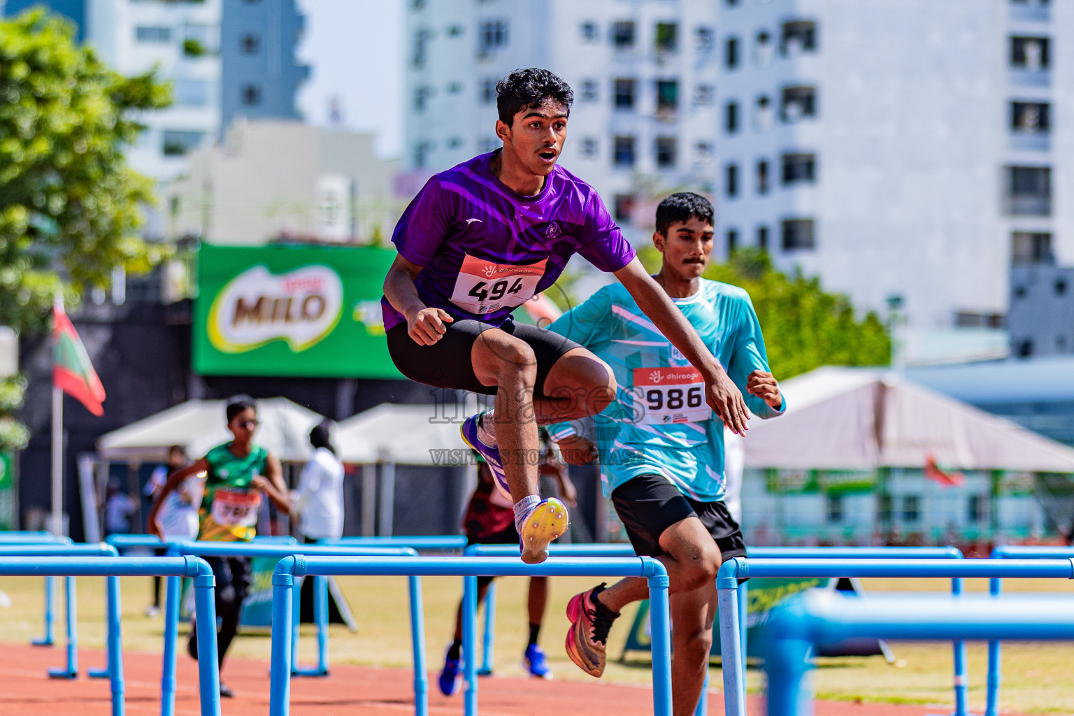 Day 3 of Inter-school Athletics Championship 2025 held in Ekuveni Synthetic Track, Male', Maldives on Wednesday, 08th October 2025. Photos by: Areef Adam / Images.mv