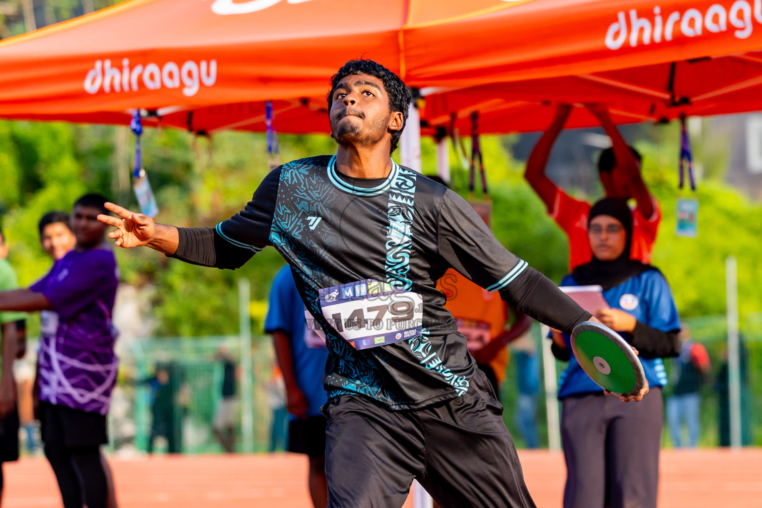 Day 5 of MWSC Interschool Athletics Championships 2024 held in Hulhumale Running Track, Hulhumale, Maldives on Wednesday, 13th November 2024. Photos by: Nausham Waheed / Images.mv