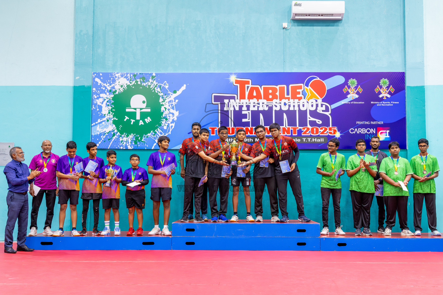 Day 8 of Interschool Table Tennis Tournament 2025 held at Male' TT Hall, Male', Maldives on Thursday, 22nd May 2025.
Photos by: Ismail Thoriq / images.mv