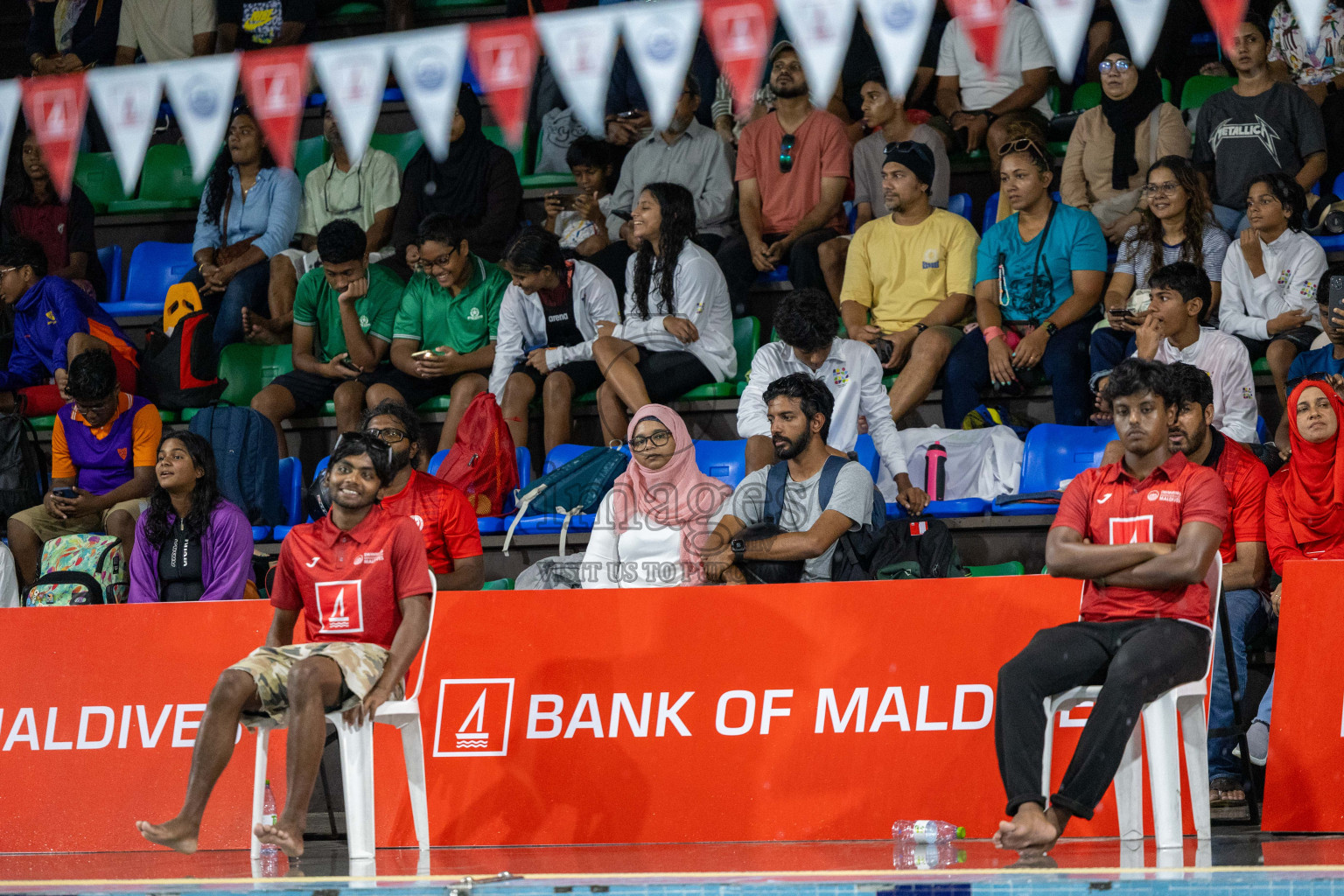 Day 1 of 20th Inter-school Swimming Competition 2024 held in Hulhumale', Maldives on Saturday, 12th October 2024. Photos: Ismail Thoriq / images.mv