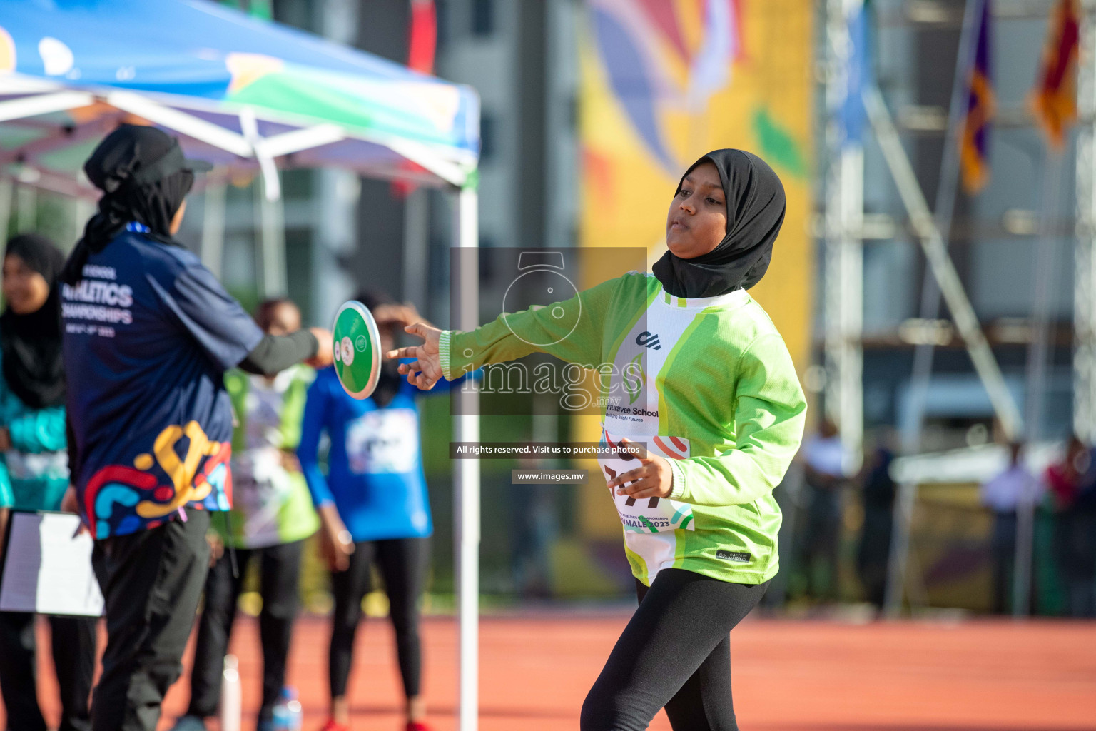 Day three of Inter School Athletics Championship 2023 was held at Hulhumale' Running Track at Hulhumale', Maldives on Tuesday, 16th May 2023. Photos: Nausham Waheed / images.mv