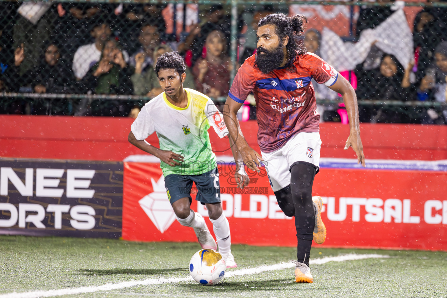 HDh Nellaidhoo vs HDh Vaikaradhoo in Day 9 of Golden Futsal Challenge 2025 was held on Monday, 13th January 2025, in Hulhumale', Maldives
Photos: Ismail Thoriq / images.mv