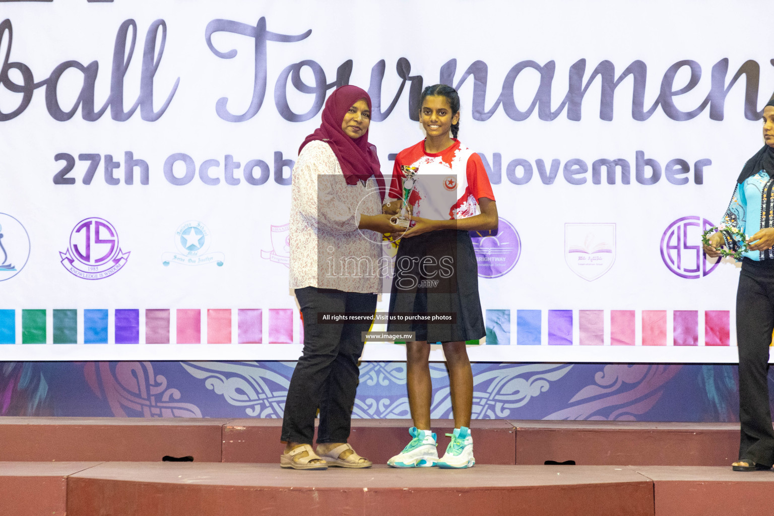 Final of 24th Interschool Netball Tournament 2023 was held in Social Center, Male', Maldives on 7th November 2023. Photos: Nausham Waheed / images.mv