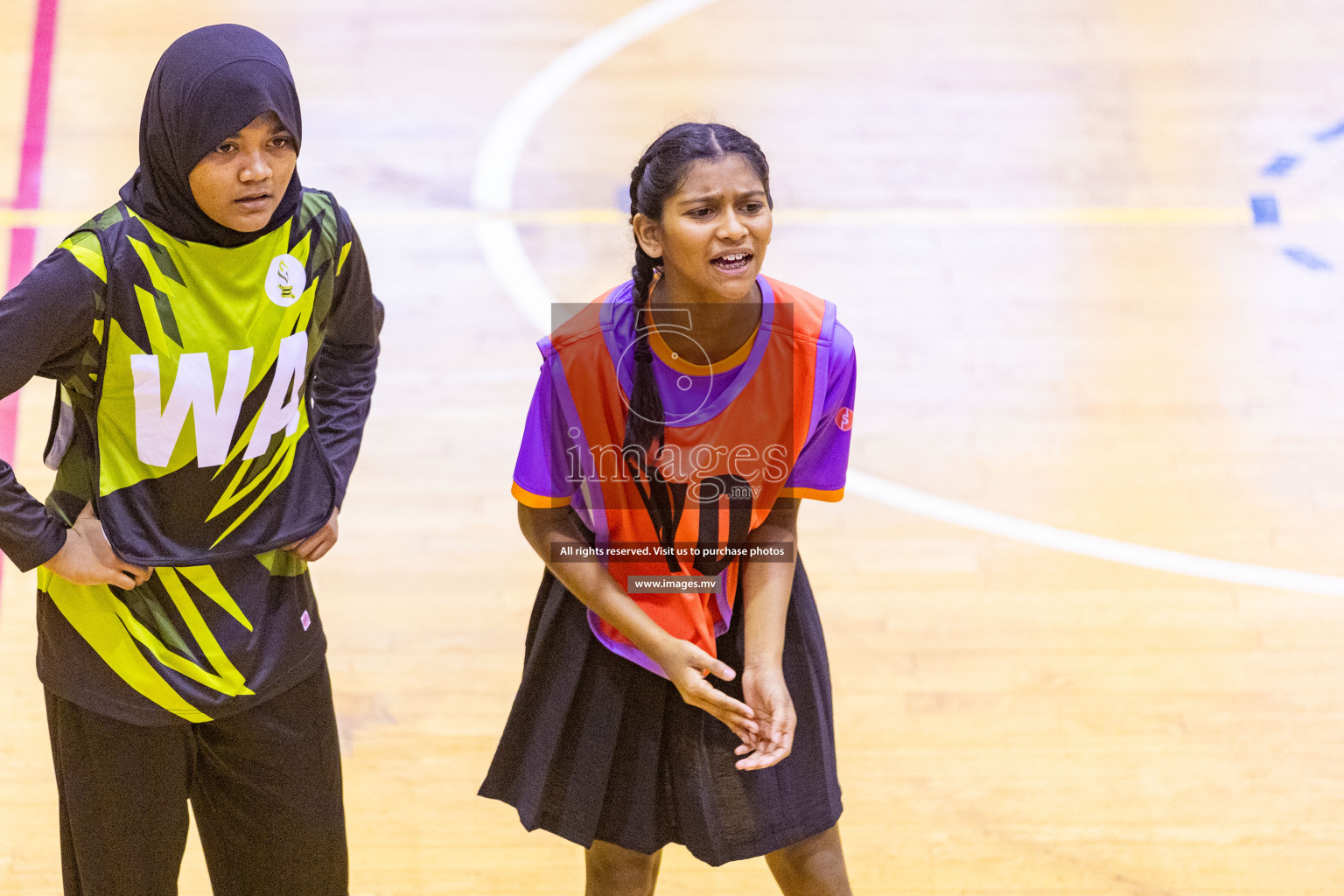 Day4 of 24th Interschool Netball Tournament 2023 was held in Social Center, Male', Maldives on 30th October 2023. Photos: Nausham Waheed / images.mv