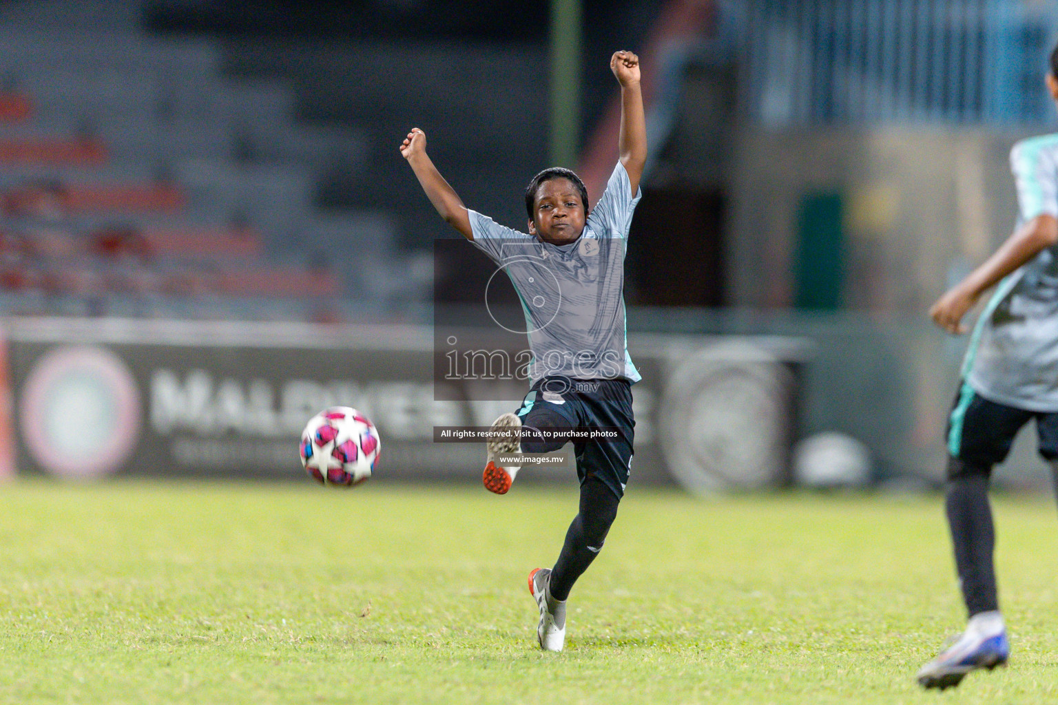 Kalaafaanu School vs Ahmadhiyya International School in the Final of FAM U13 Inter School Football Tournament 2022/23 was held in National Football Stadium on Sunday, 11th June 2023. Photos: Ismail Thoriq / images.mv