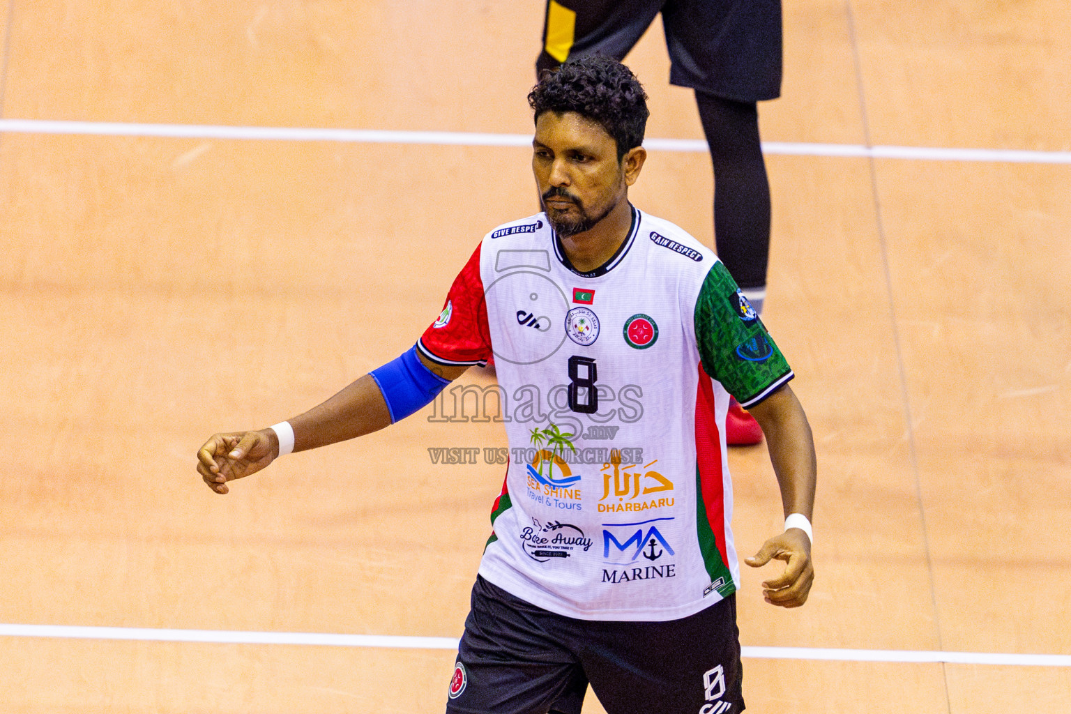 Dhivehi Sifainge Club vs Huraa Community Club in Semi Finals of MILO VAM Cup 2025 held in Male', Maldives on Tuesday, 1st July 2025 at Social Center Indoor Hall Photos By: Nausham Waheed / images.mv