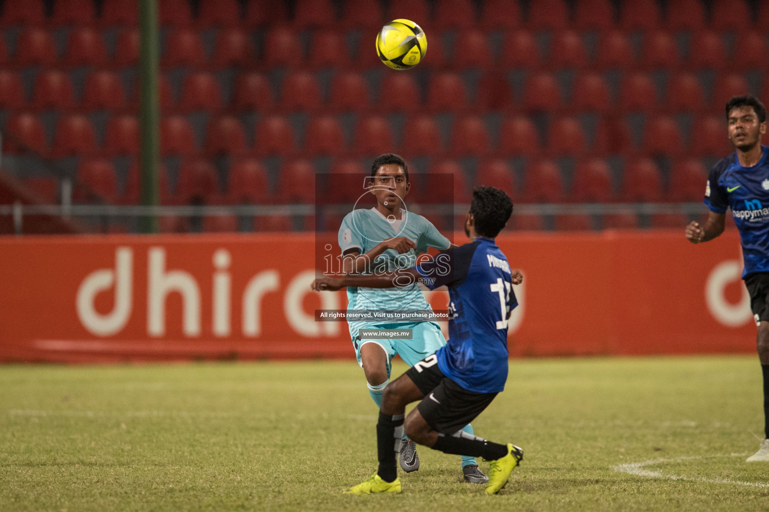 CHSE vs Ghaazee School in MAMEN Inter School Football Tournament 2019 (U18) in Male, Maldives on 26th March 2019, Photos: Suadh Abdul Sattar / images.mv