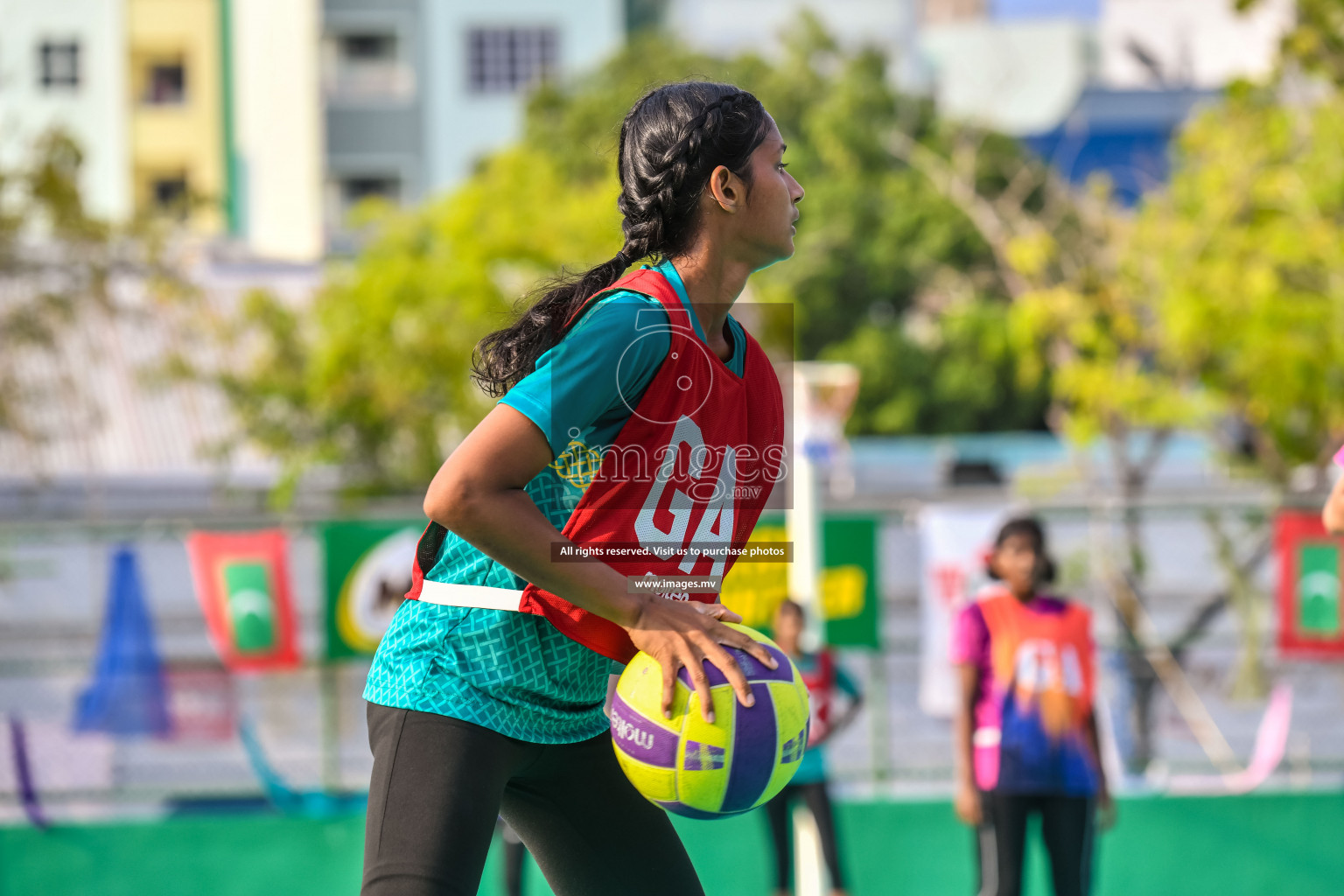 Final of Junior Netball Championship 2022 held in Male', Maldives on 19th March 2022. Photos by Nausham Waheed