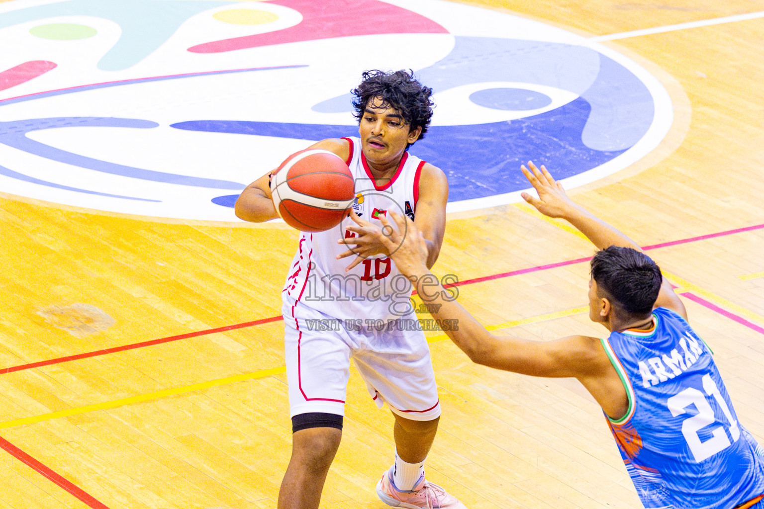 Maldives vs India in Day 2 of Under 16 Asian Cup SABA Qualifiers 2025 was held in Social Center, Male', Maldives on Friday, 13th June 2025. Photos: Nausham Waheed / images.mv